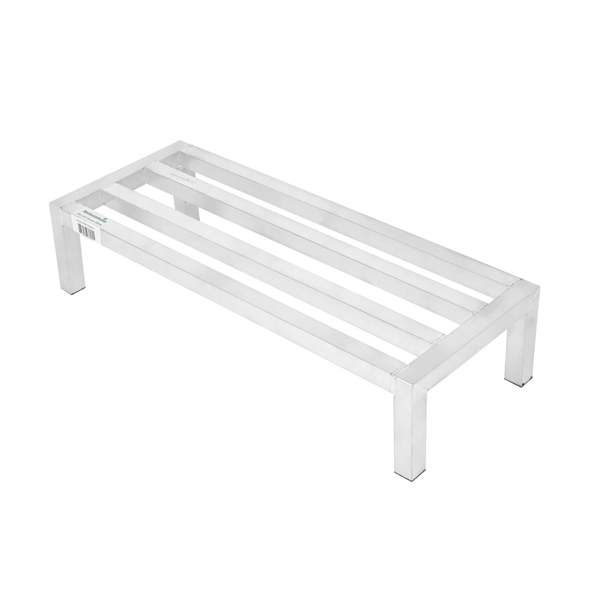 Kitchen Tek Aluminum Dunnage Rack - 1350 Lb Capacity - 36" x 14" x 8" - 6 count box