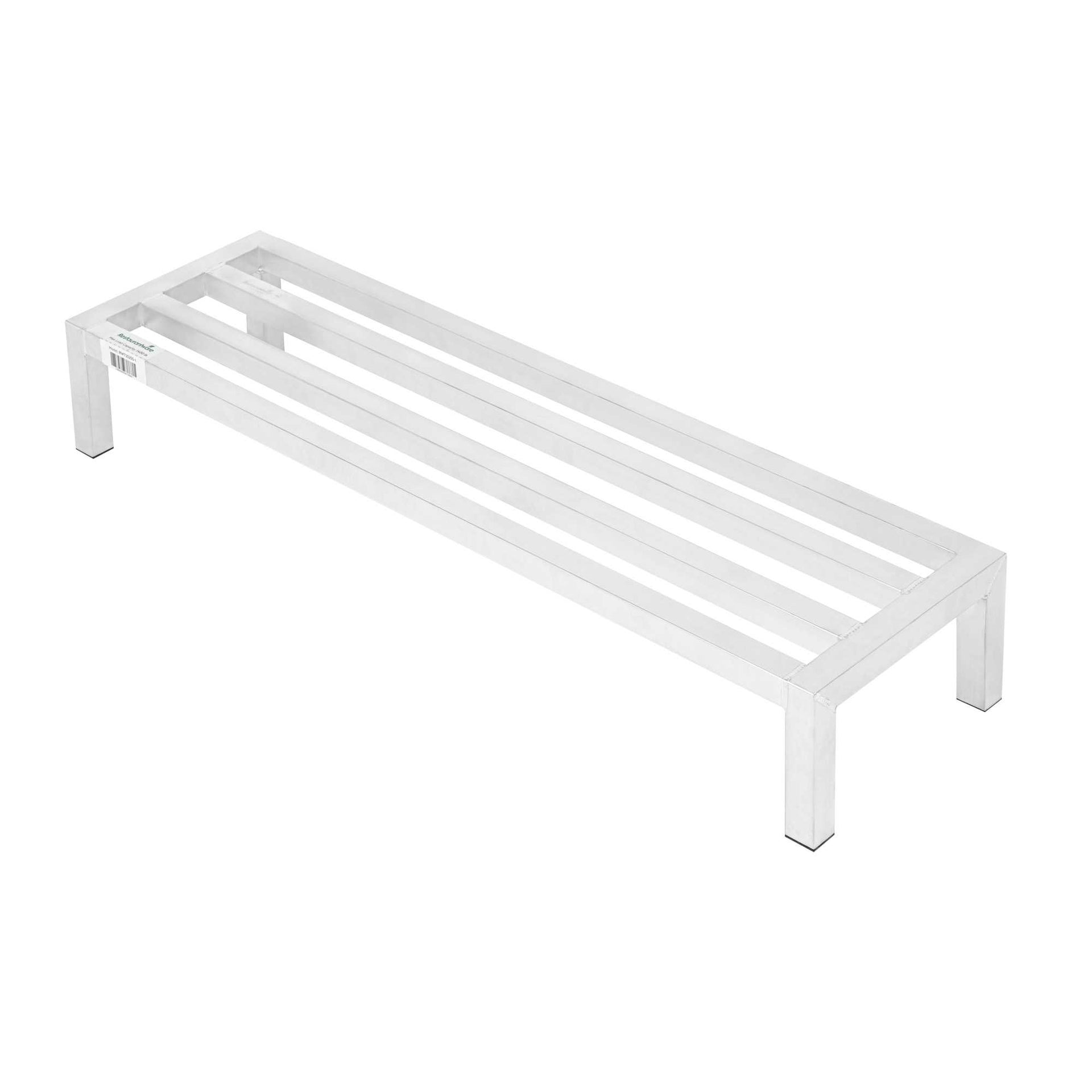 Kitchen Tek Aluminum Dunnage Rack - 1400 Lb Capacity - 48" x 14" x 8" - 6 count box