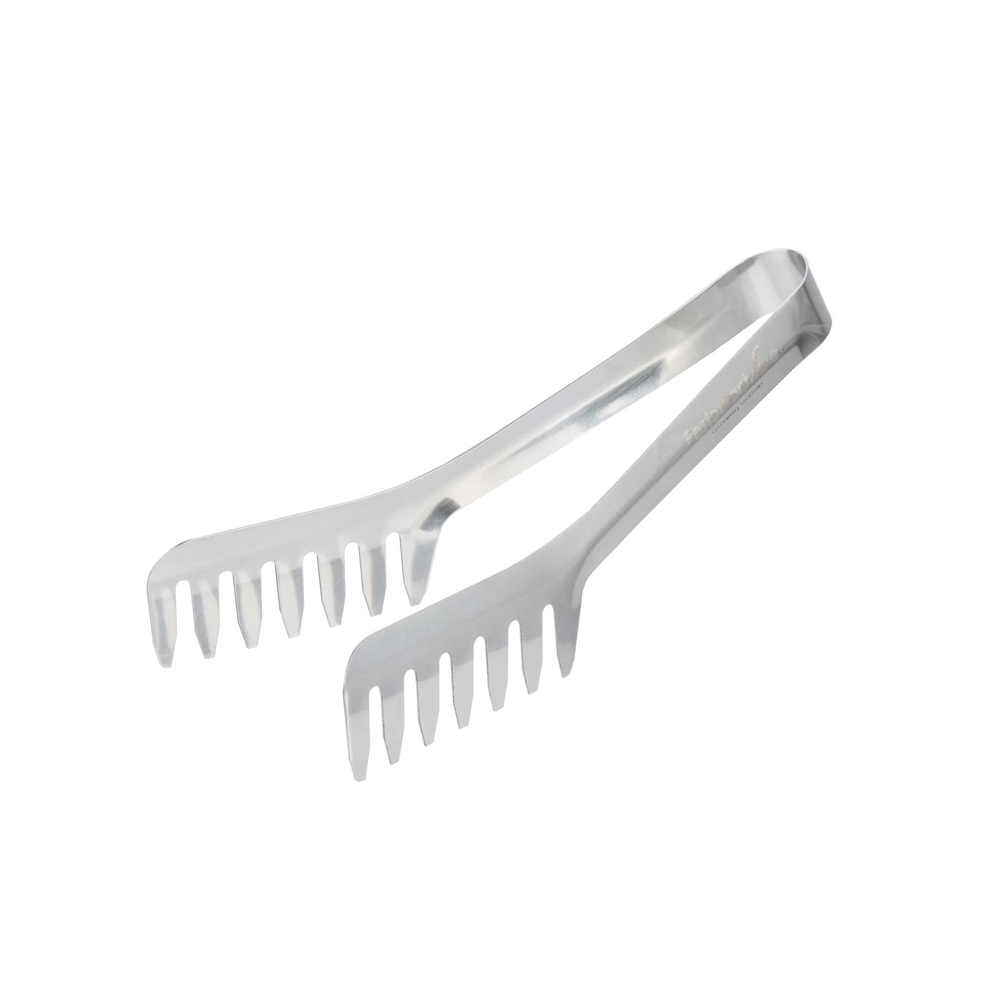Met Lux Stainless Steel Heavy Weight Spaghetti Tongs - 7 3/4" - 1 count box