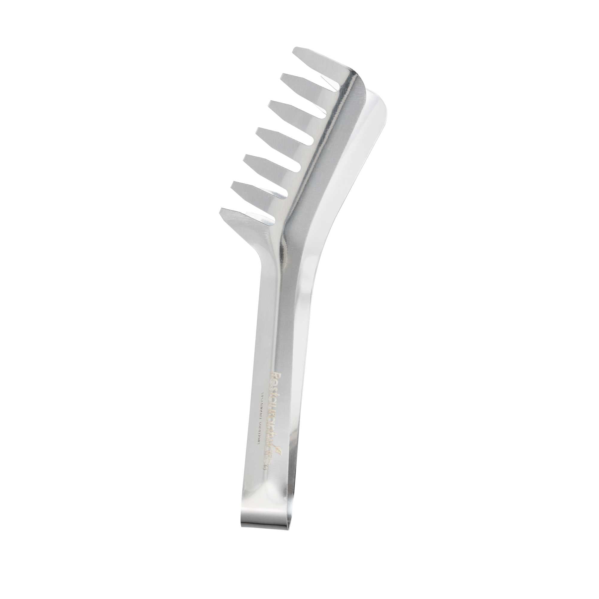 Met Lux Stainless Steel Heavy Weight Spaghetti Tongs - 7 3/4" - 1 count box