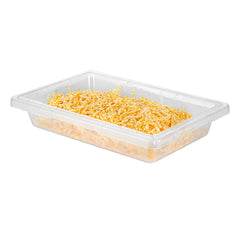 Met Lux Rectangle Clear Polycarbonate Food Storage Box - Graduation Markings, Labeling Windows - 18