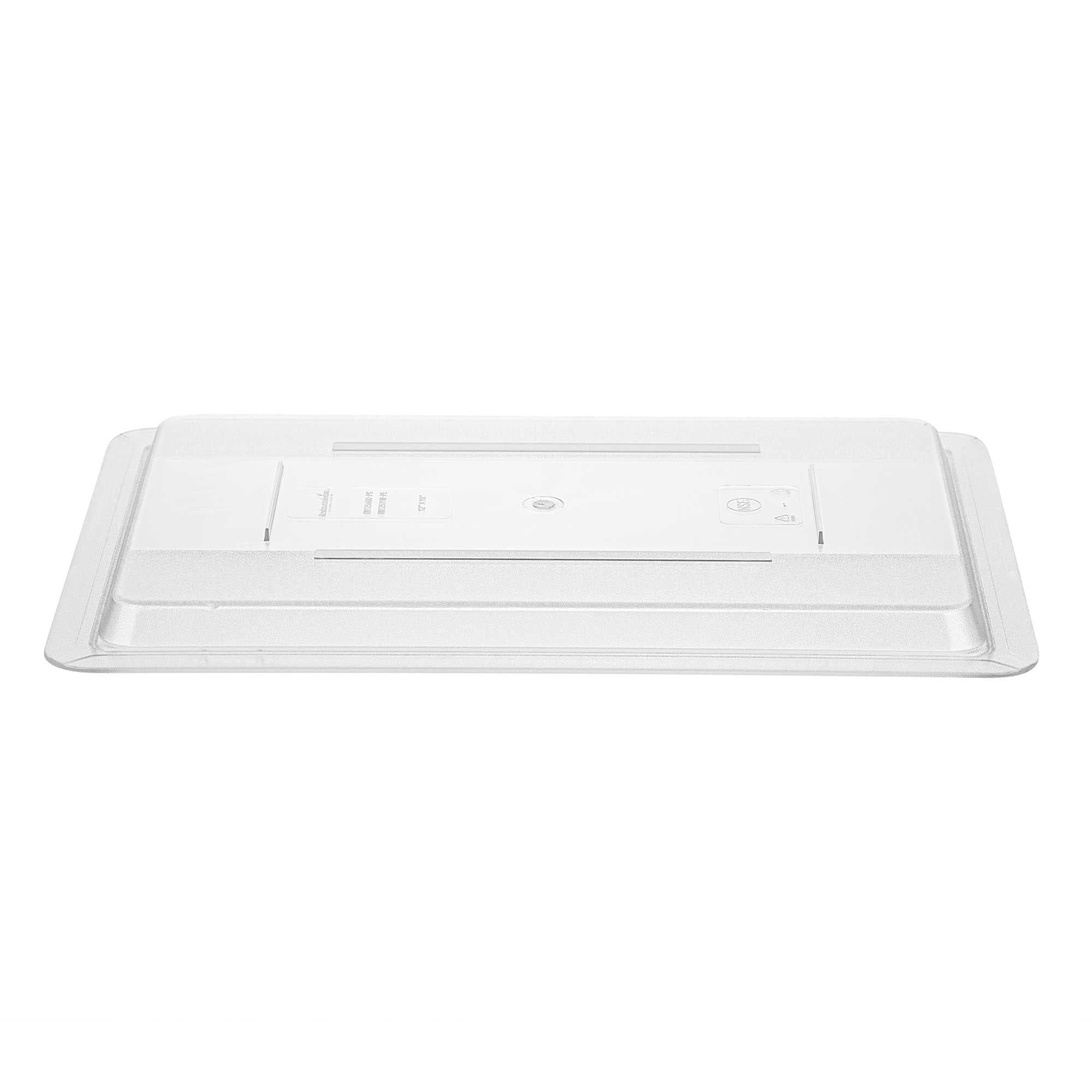 Met Lux Rectangle Clear Polycarbonate Lid - Fits Food Storage Boxes - 18" x 12" x 1" - 1 count box