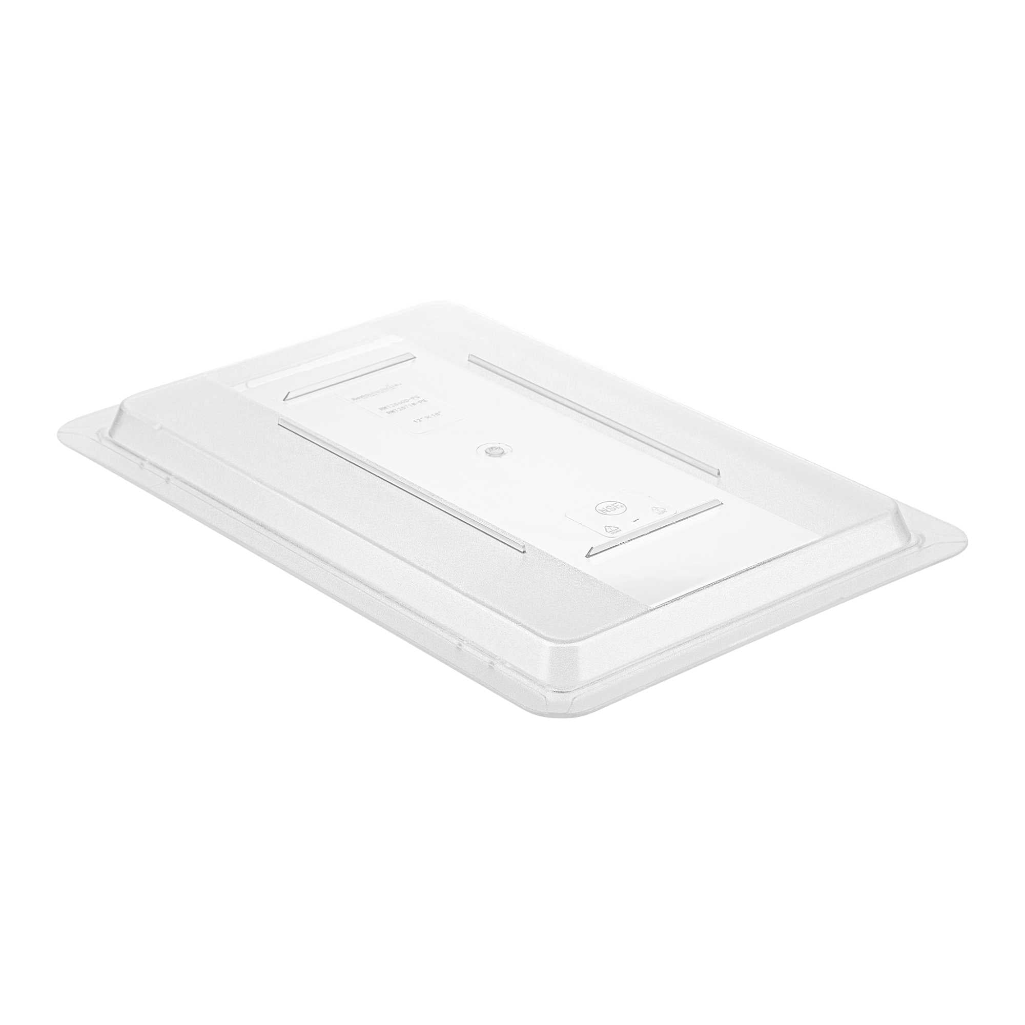 Met Lux Rectangle Clear Polycarbonate Lid - Fits Food Storage Boxes - 18" x 12" x 1" - 10 count box