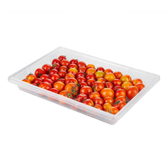 Met Lux Rectangle Clear Polycarbonate Food Storage Box - with Labeling Windows - 26