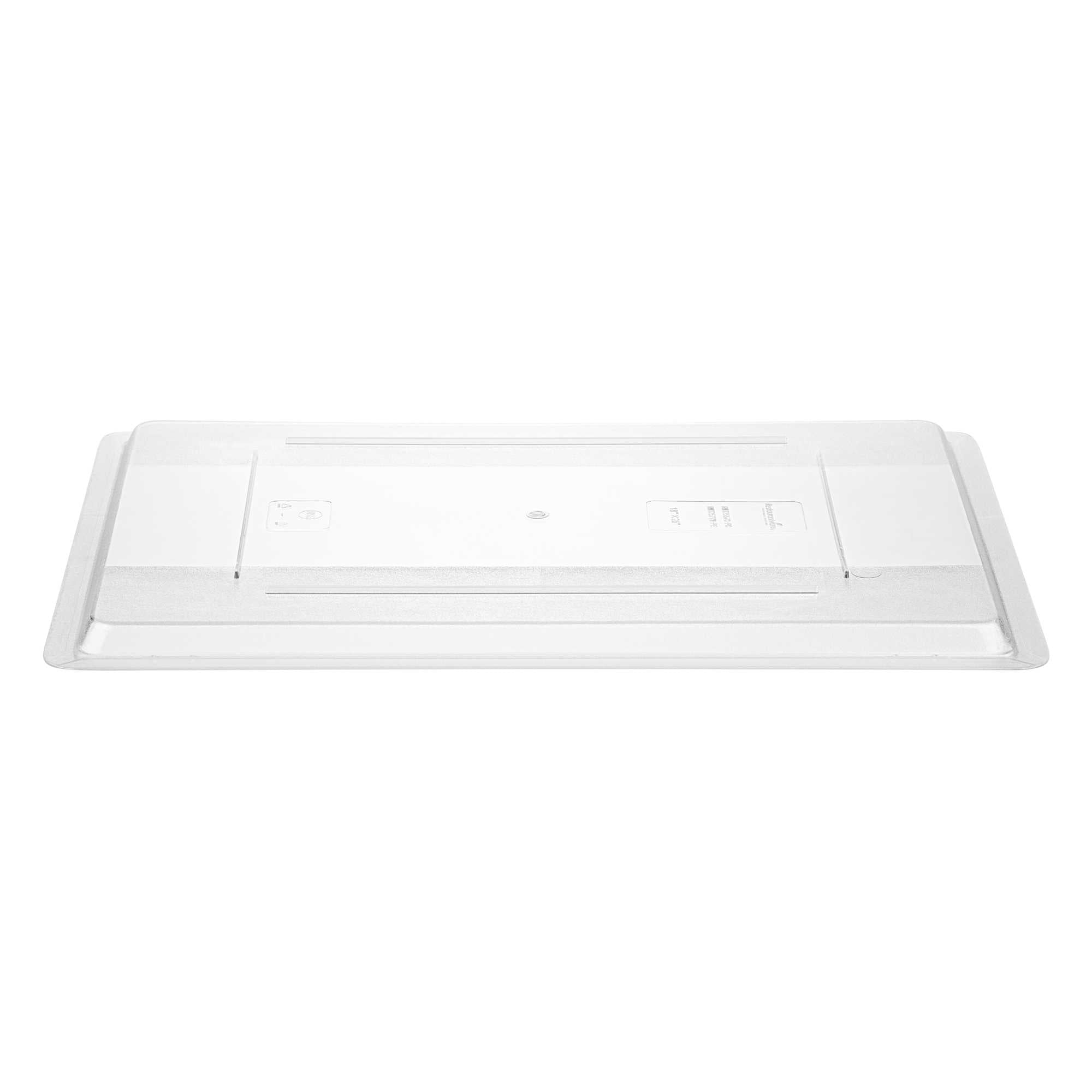 Met Lux Rectangle Clear Polycarbonate Lid - Fits Food Storage Boxes - 26" x 18" x 1" - 10 count box