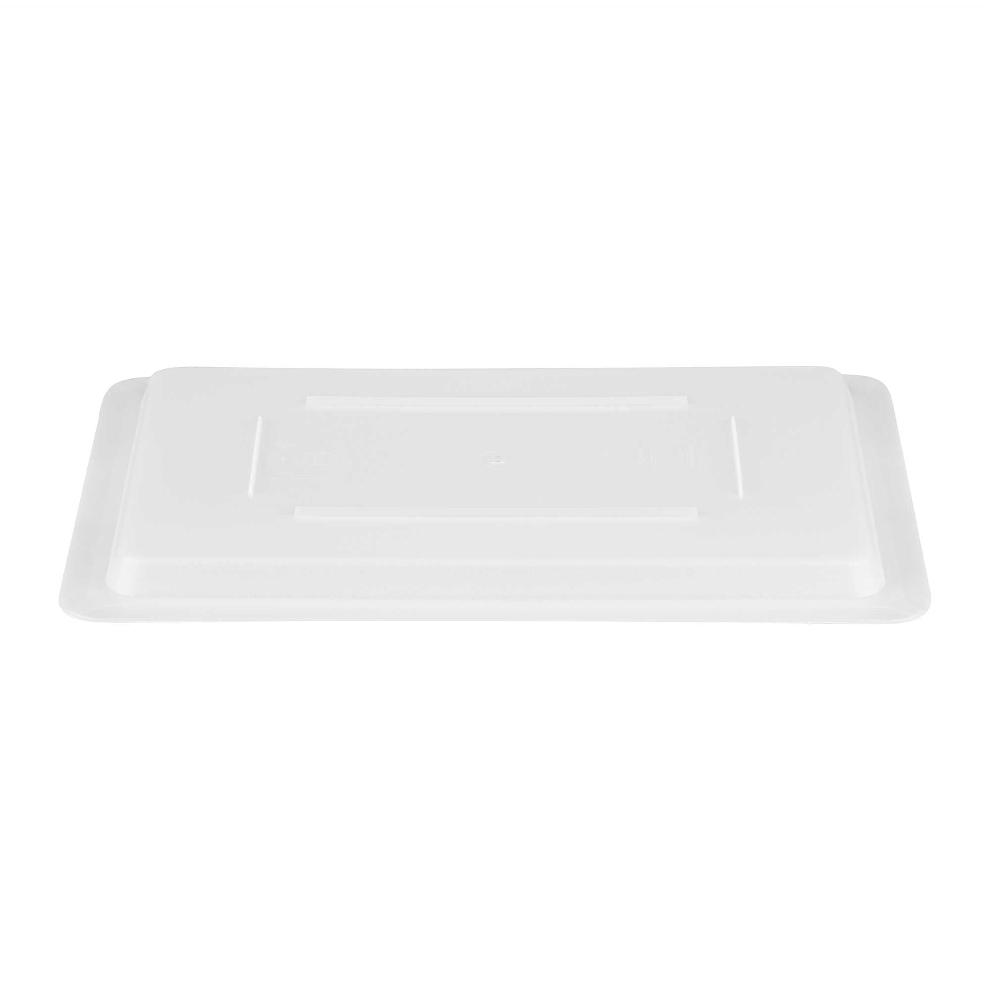 Met Lux Rectangle White Polyethylene Lid - Fits Food Storage Boxes - 18" x 12" x 1" - 1 count box