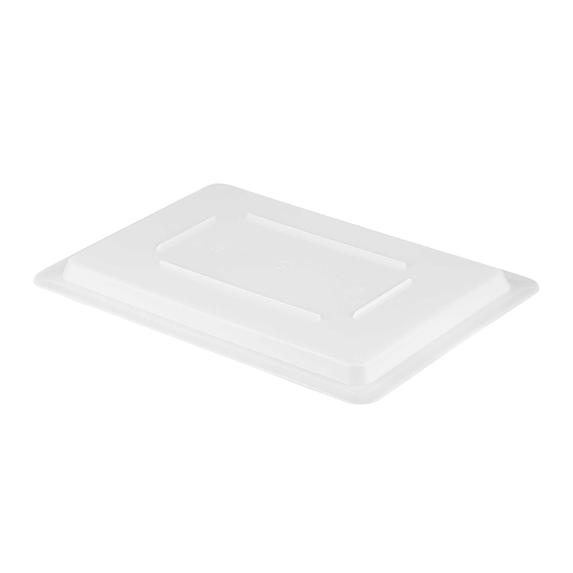 Met Lux Rectangle White Polyethylene Lid - Fits Food Storage Boxes - 18" x 12" x 1" - 1 count box