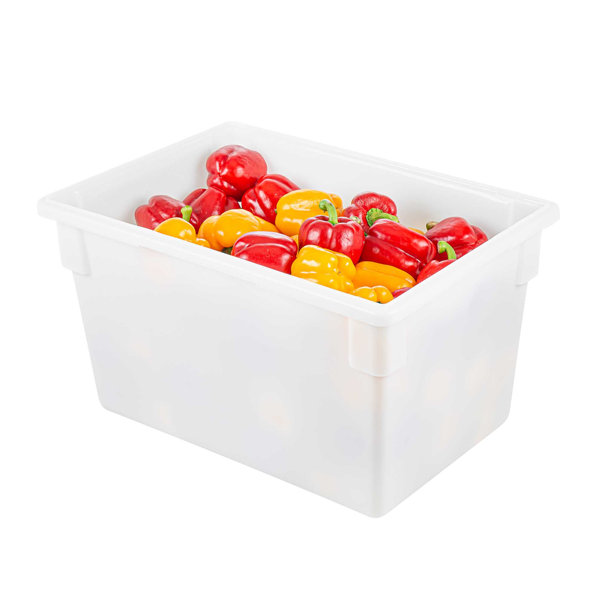Met Lux Rectangle White Polyethylene Food Storage Box - 26" x 18" x 15" - 1 count box