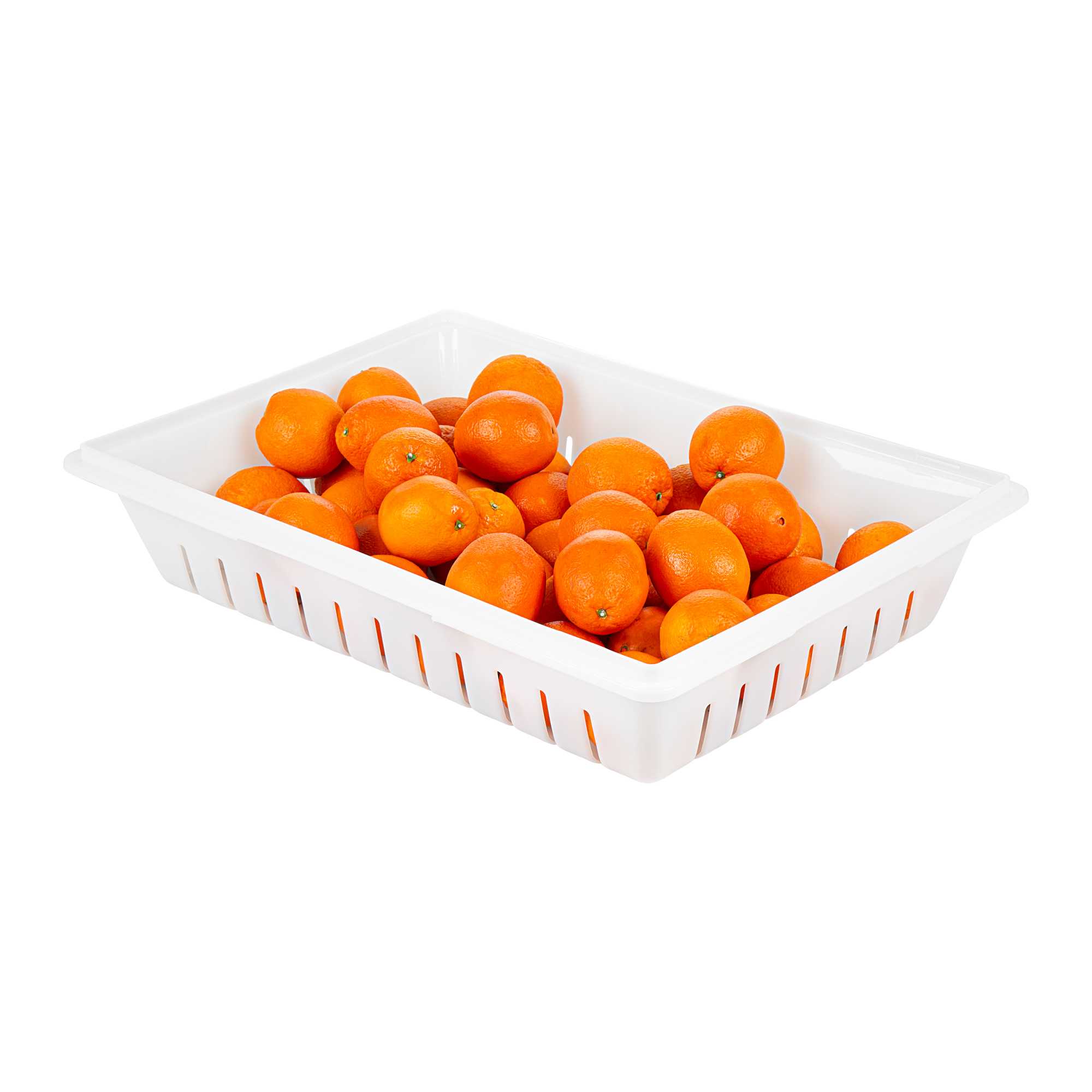 Met Lux Rectangle White Polyethylene Food Box Drain Tray - Fits Food Storage Boxes - 26" x 18" x 5" - 10 count box