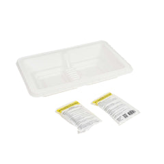 TURBOHEAT White Plastic Flameless Disposable Food Warming Refill Kit - 5 Trays and 10 Heating Packs, For 2 Half Size Pans - 1 count box