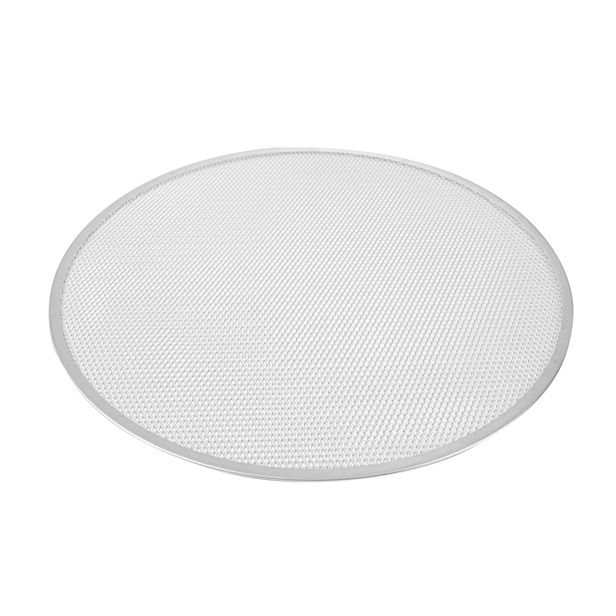 Pizzaly Round Aluminum Pizza Screen - 22" x 22" x 1/4" - 36 count box