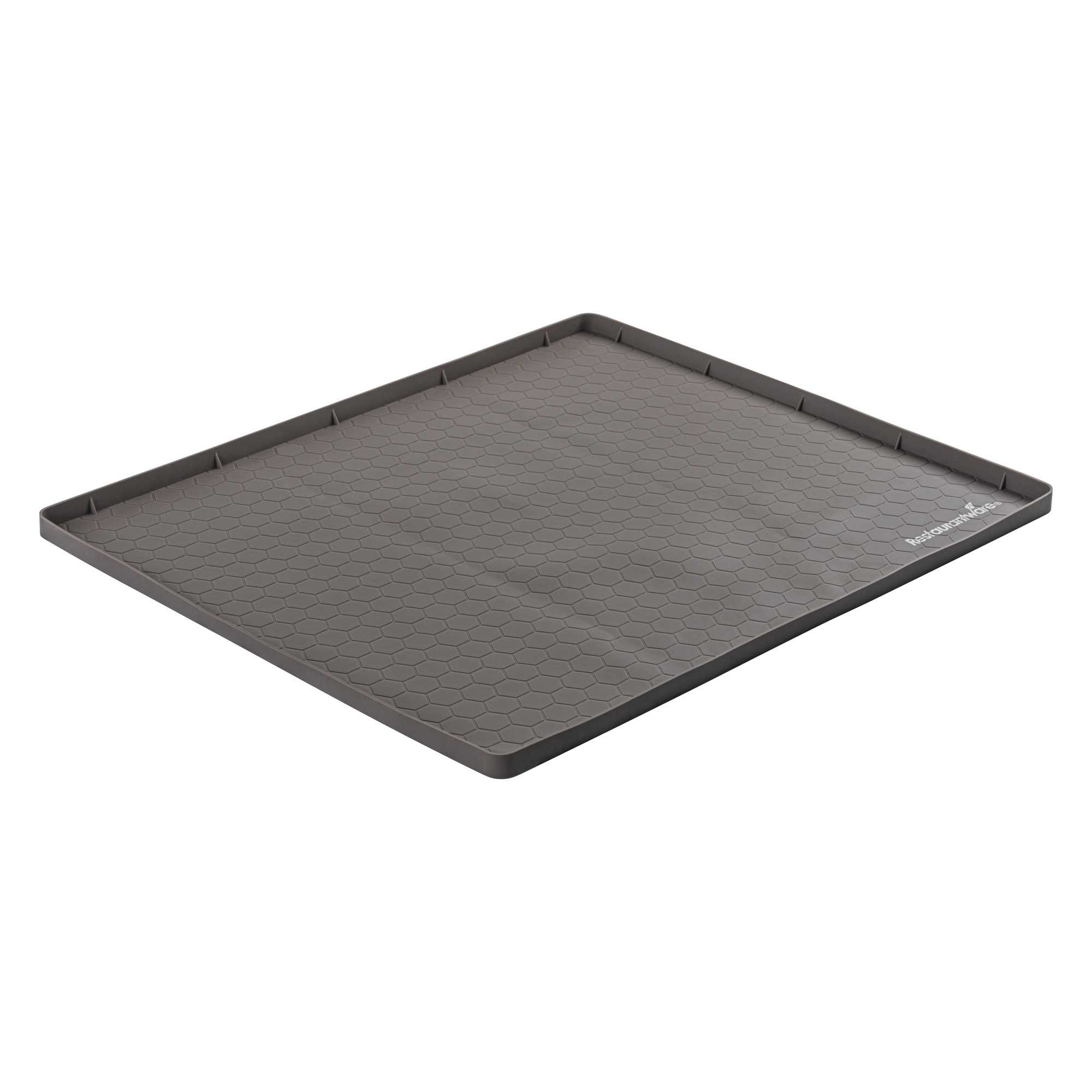 Comfy Grip Rectangle Brown Silicone Under Sink Mat - 22" × 19" - 1 count box