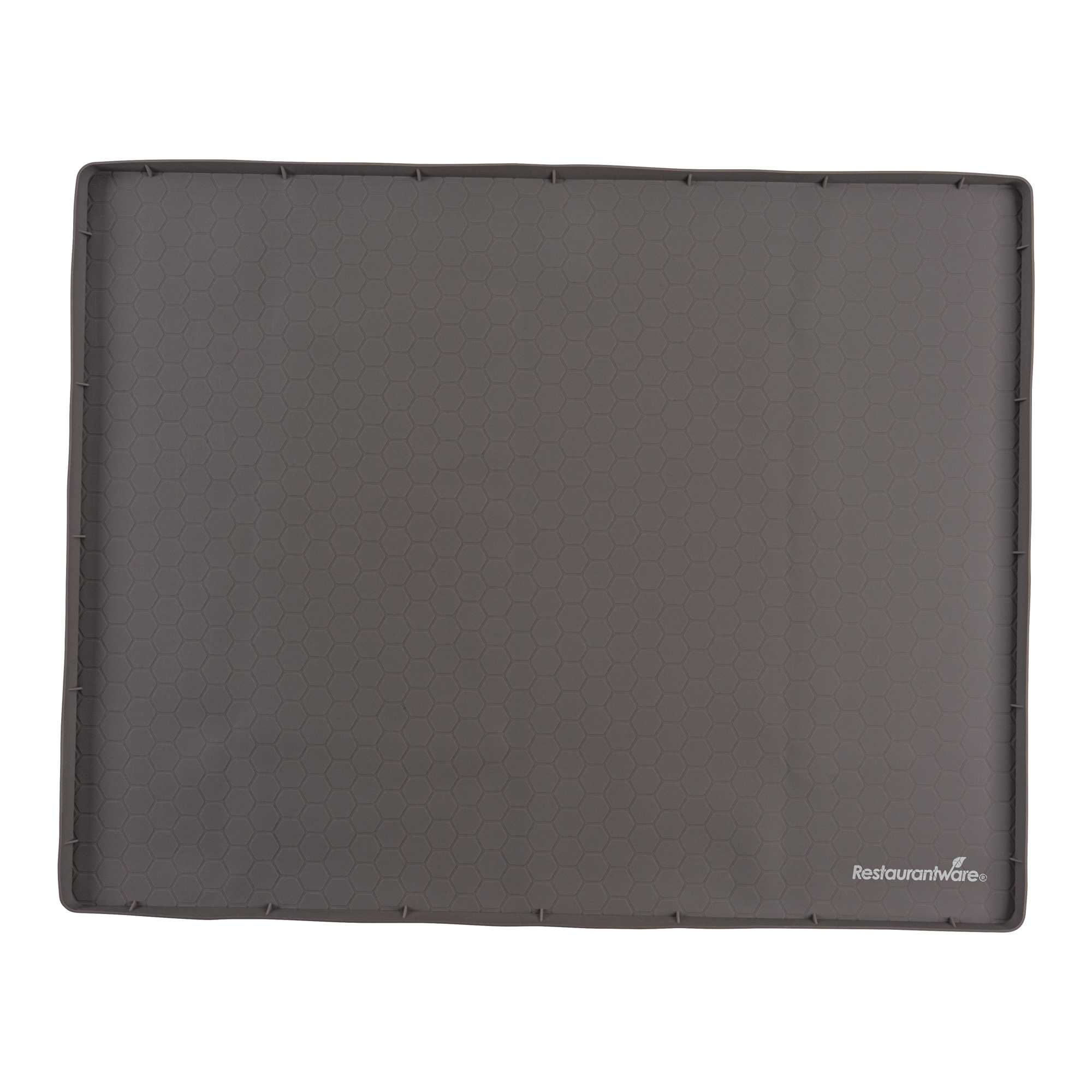 Comfy Grip Rectangle Brown Silicone Under Sink Mat - 28" × 22" - 1 count box