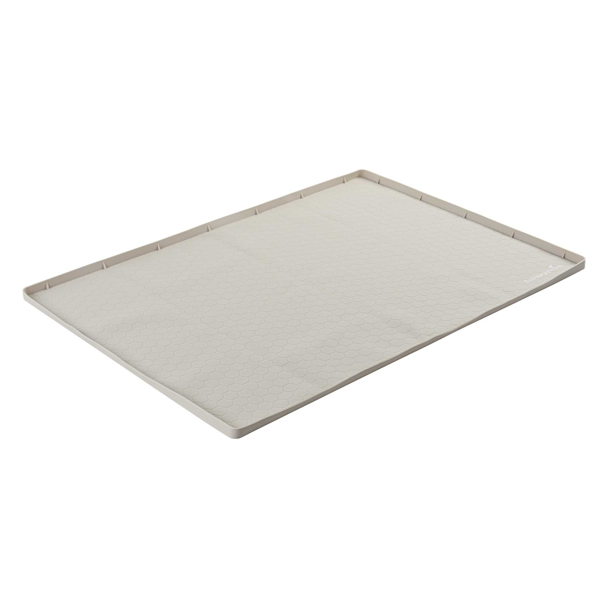 Comfy Grip Rectangle Beige Silicone Under Sink Mat - 31" × 22" - 1 count box
