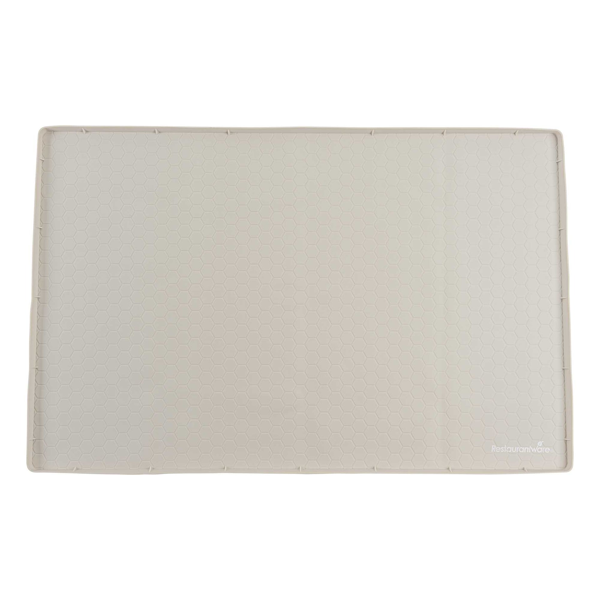 Comfy Grip Rectangle Beige Silicone Under Sink Mat - 34" x 22" - 1 count box