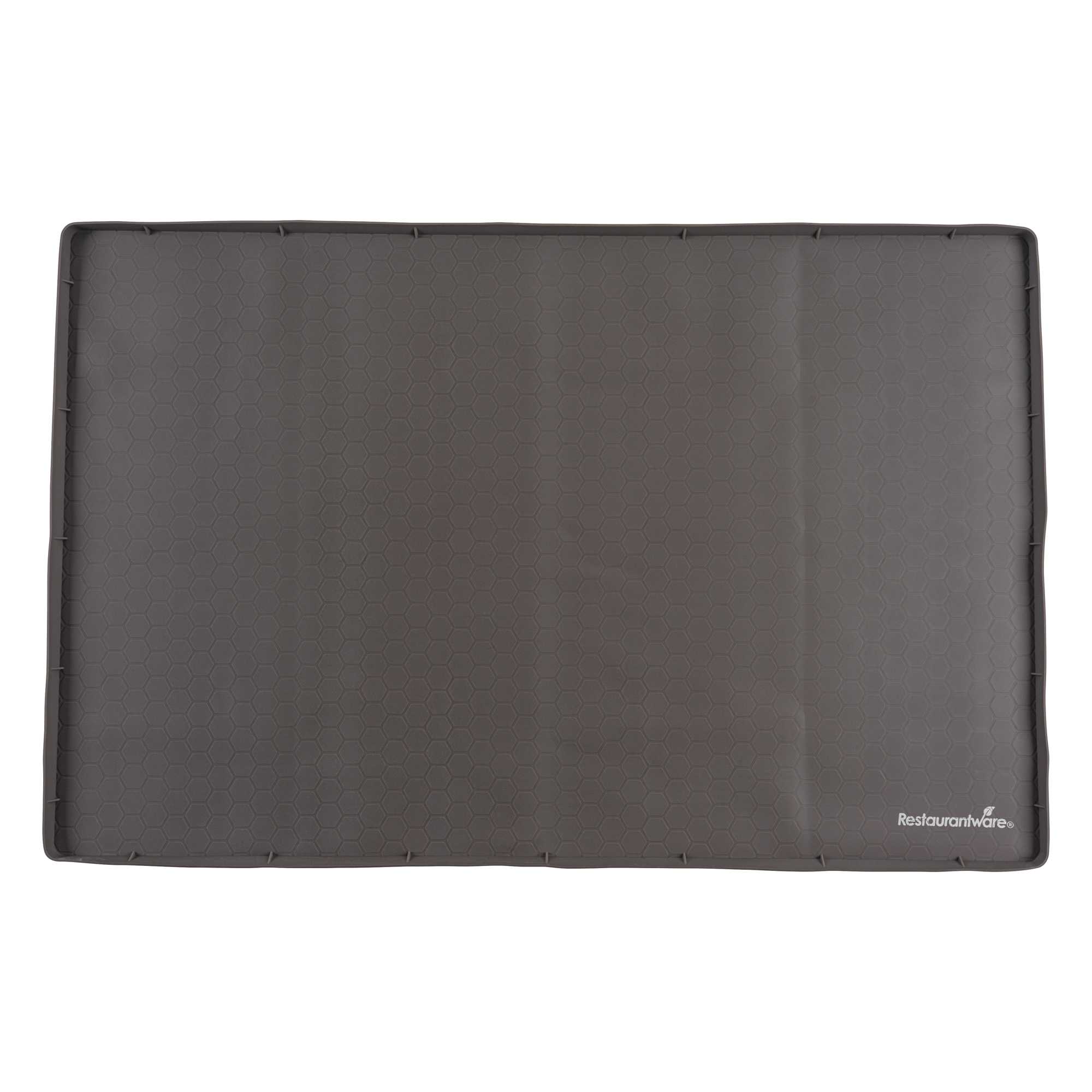 Comfy Grip Rectangle Brown Silicone Under Sink Mat - 34" × 22" - 1 count box