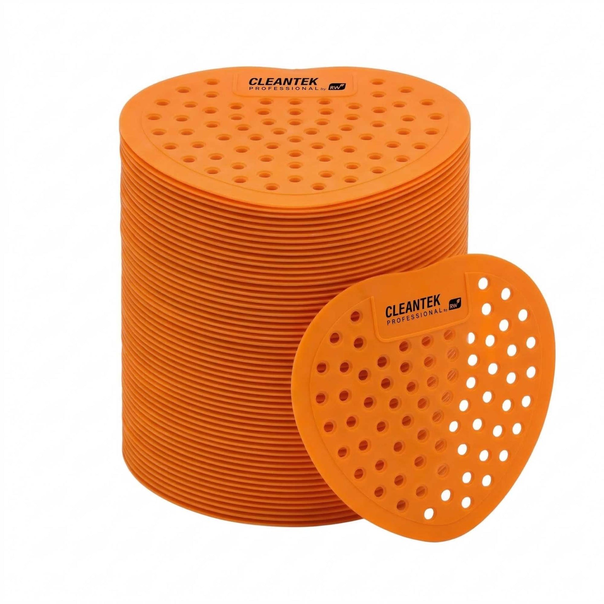 Clean Tek Professional Citrus Scent Deodorized Urinal Screen - with Glove - 72 count box