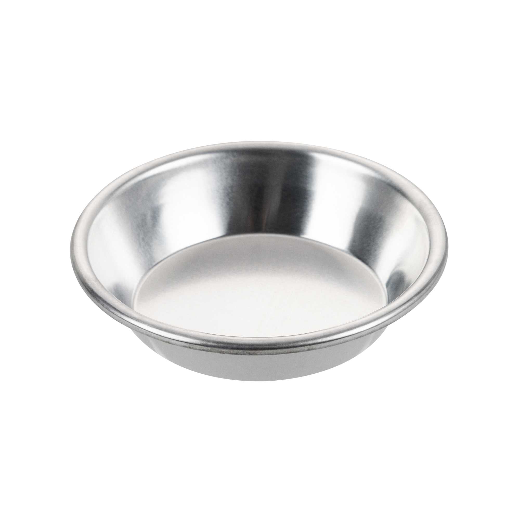 Pastry Tek 18 Gauge Mini Aluminum Pie Pan - 4" x 4" x 1" - 1 count box