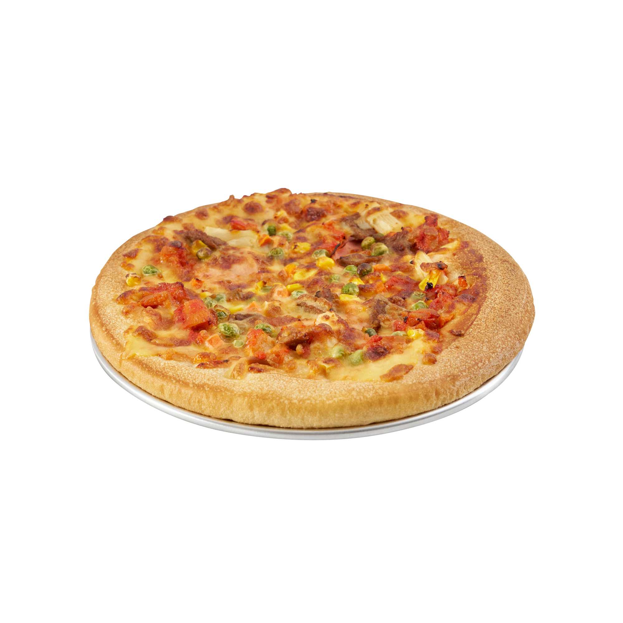 Pizzaly Aluminum Wide Rim Pizza Pan - 9" x 9" - 1 count box