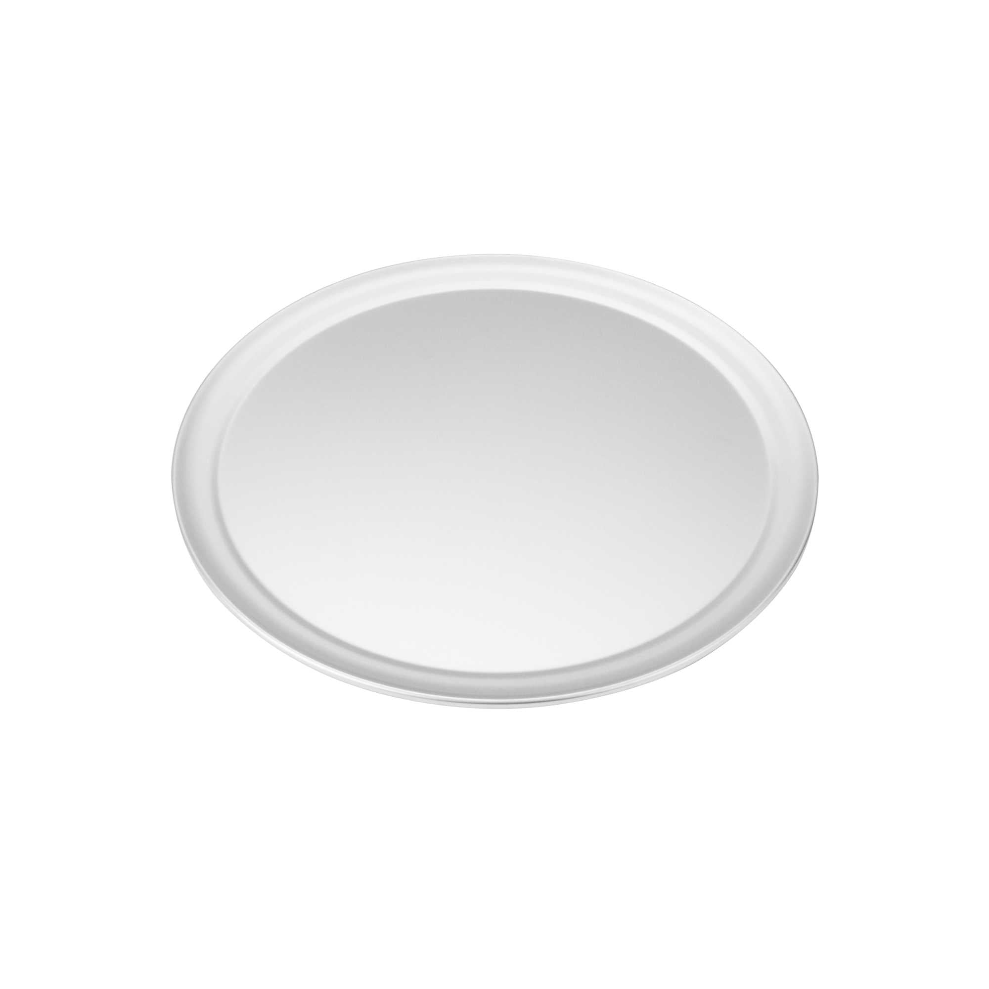 Pizzaly Aluminum Wide Rim Pizza Pan - 14" x 14" - 1 count box