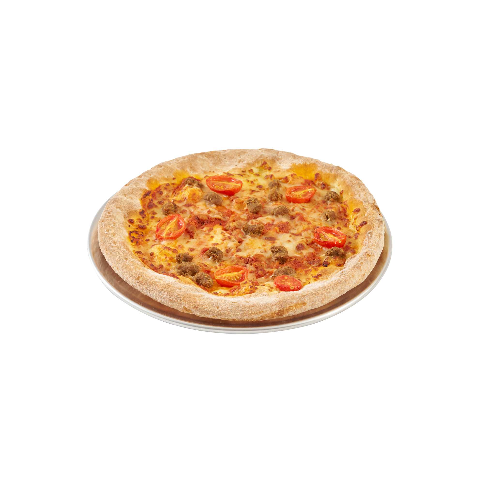 Pizzaly Aluminum Coupe Pizza Pan - 10" × 10" - 1 count box