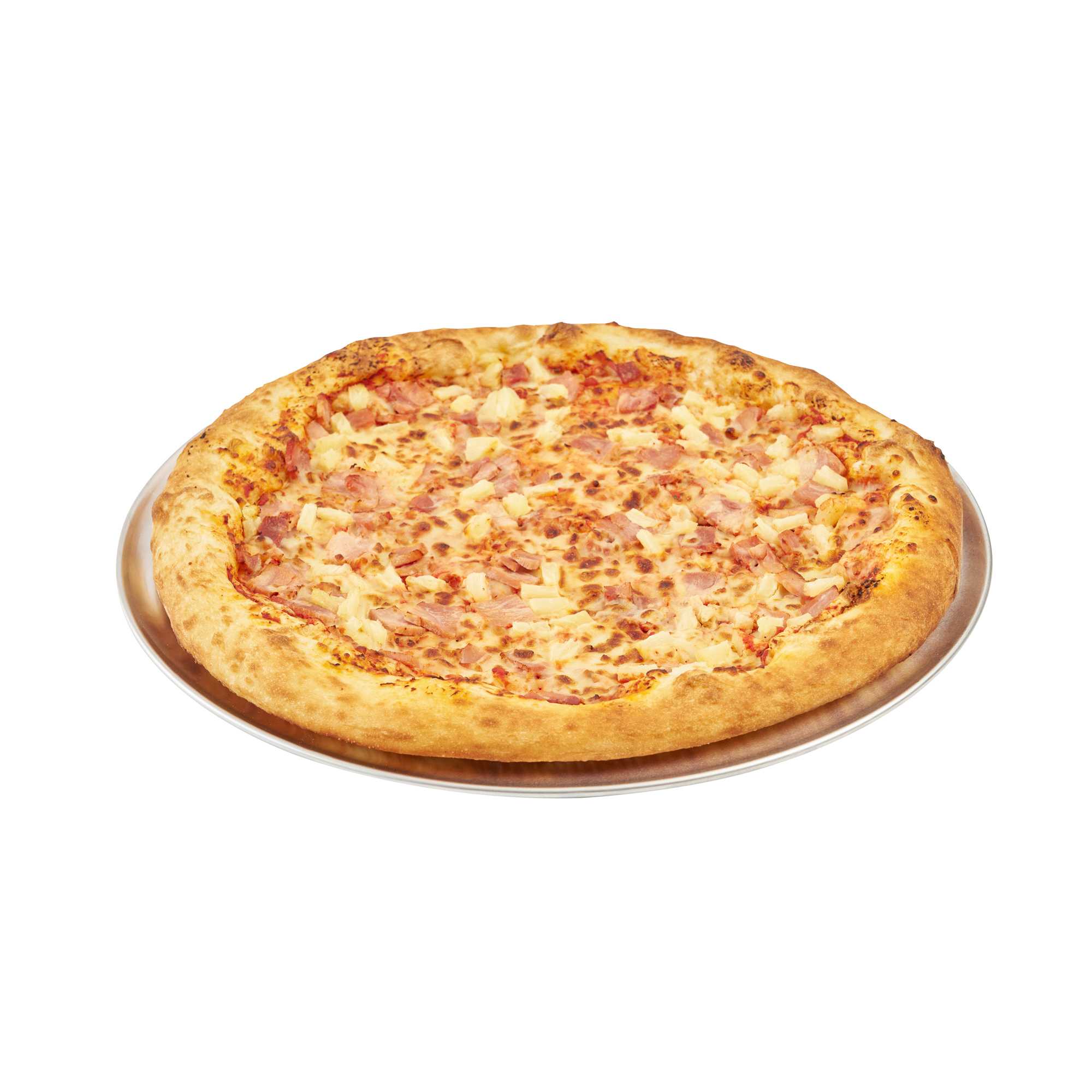 Pizzaly Aluminum Coupe Pizza Pan - 19" x 19" - 1 count box