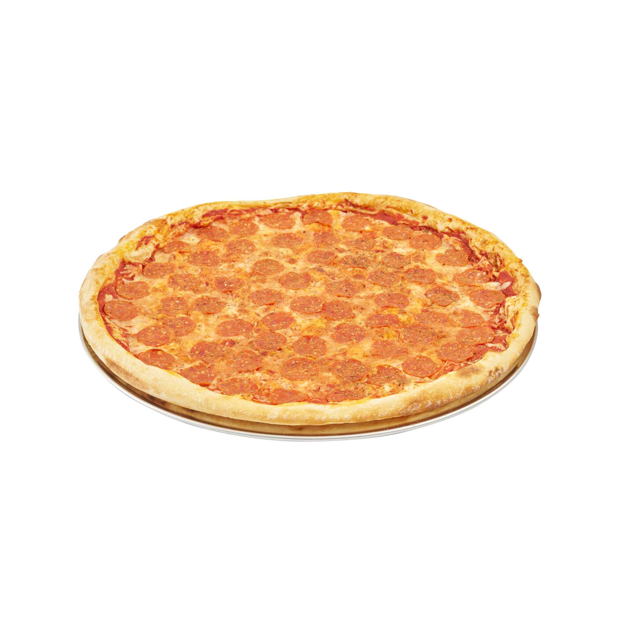 Pizzaly Aluminum Coupe Pizza Pan - 20" × 20" - 36 count box