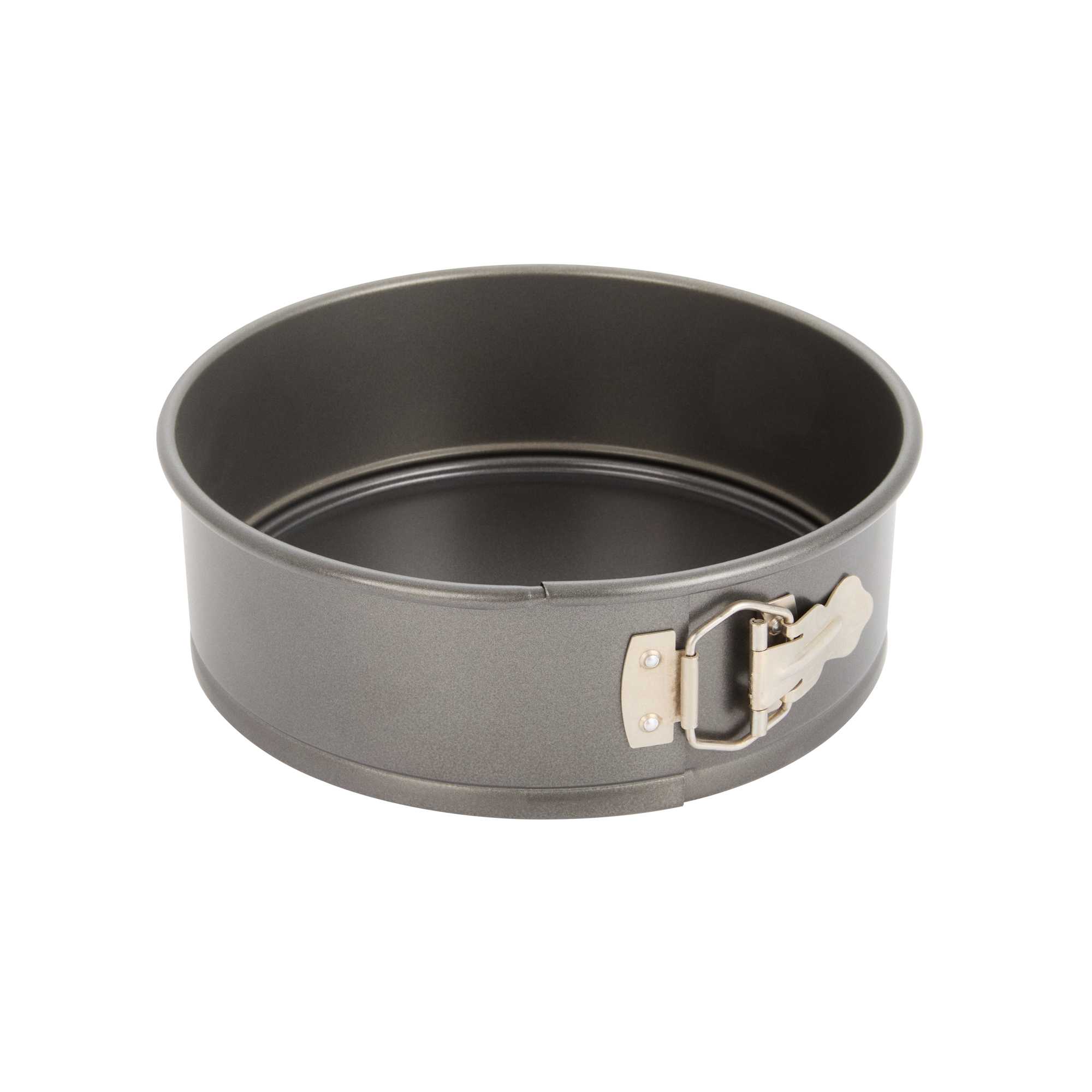 Pastry Tek Round Aluminized Steel Springfoam Cake Pan - Non-Stick - 9" × 9" × 3" - 12 count box