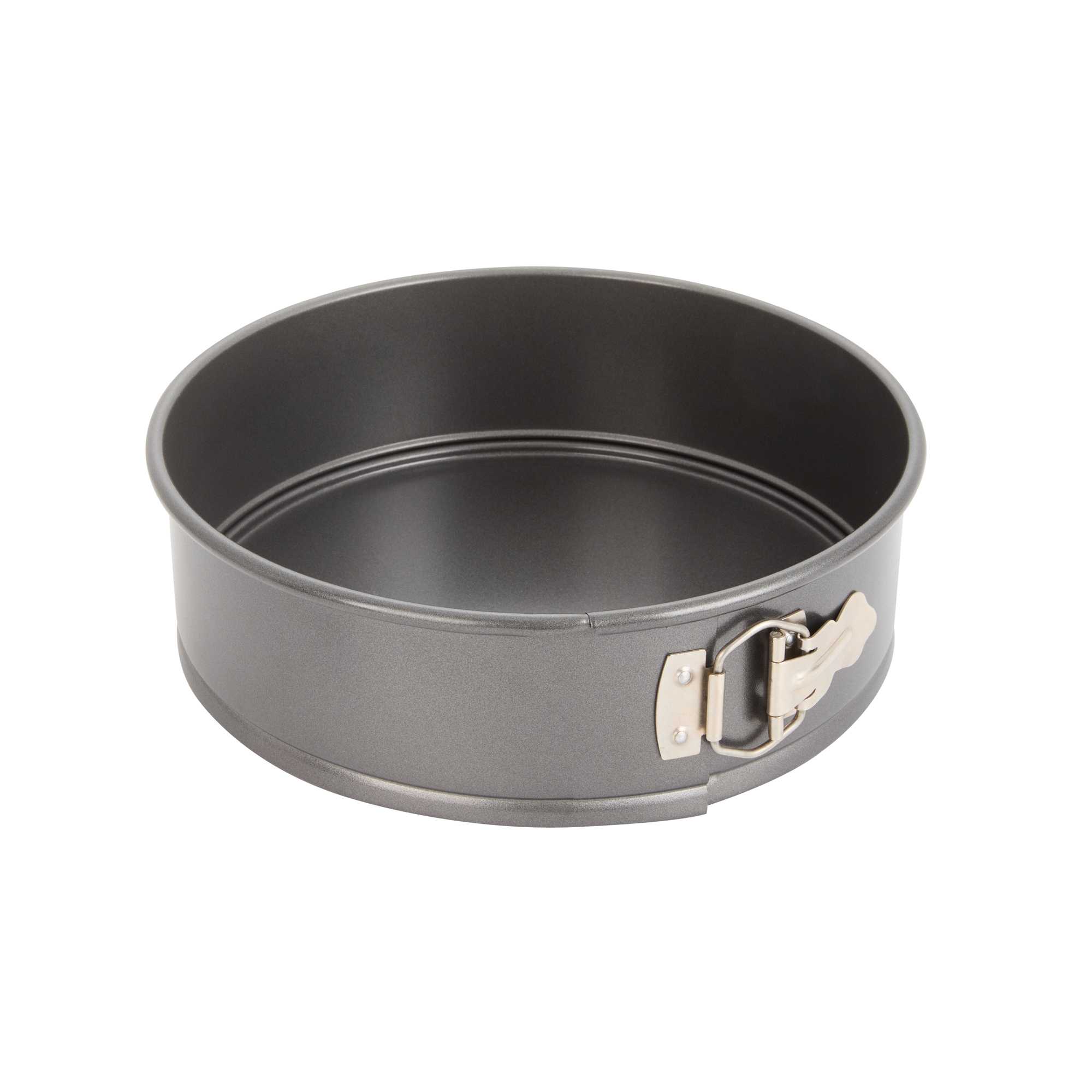 Pastry Tek Round Aluminized Steel Springfoam Cake Pan - Non-Stick - 10" × 10" × 3" - 12 count box