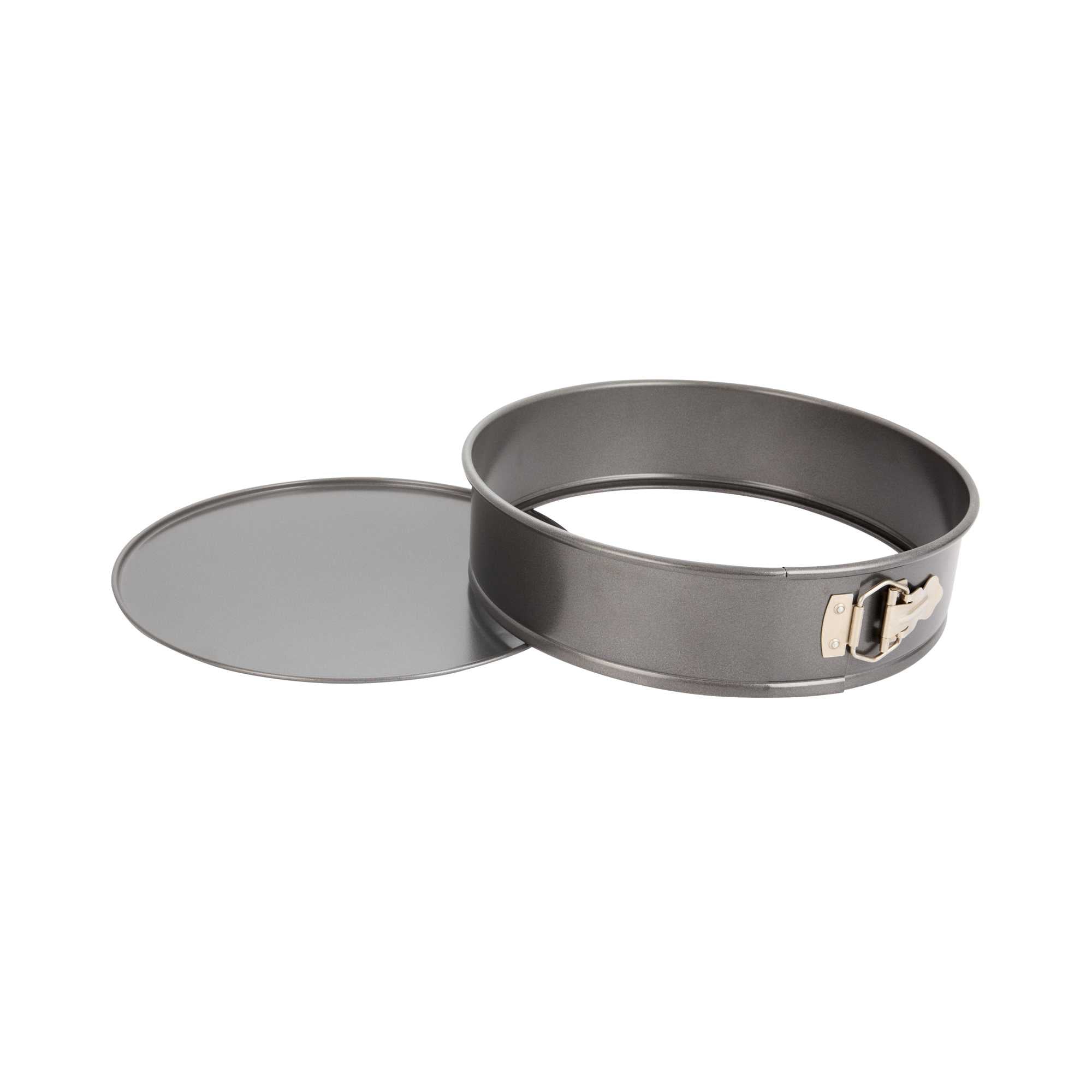 Pastry Tek Round Aluminized Steel Springfoam Cake Pan - Non-Stick - 12" × 12" × 3"- 12 count box