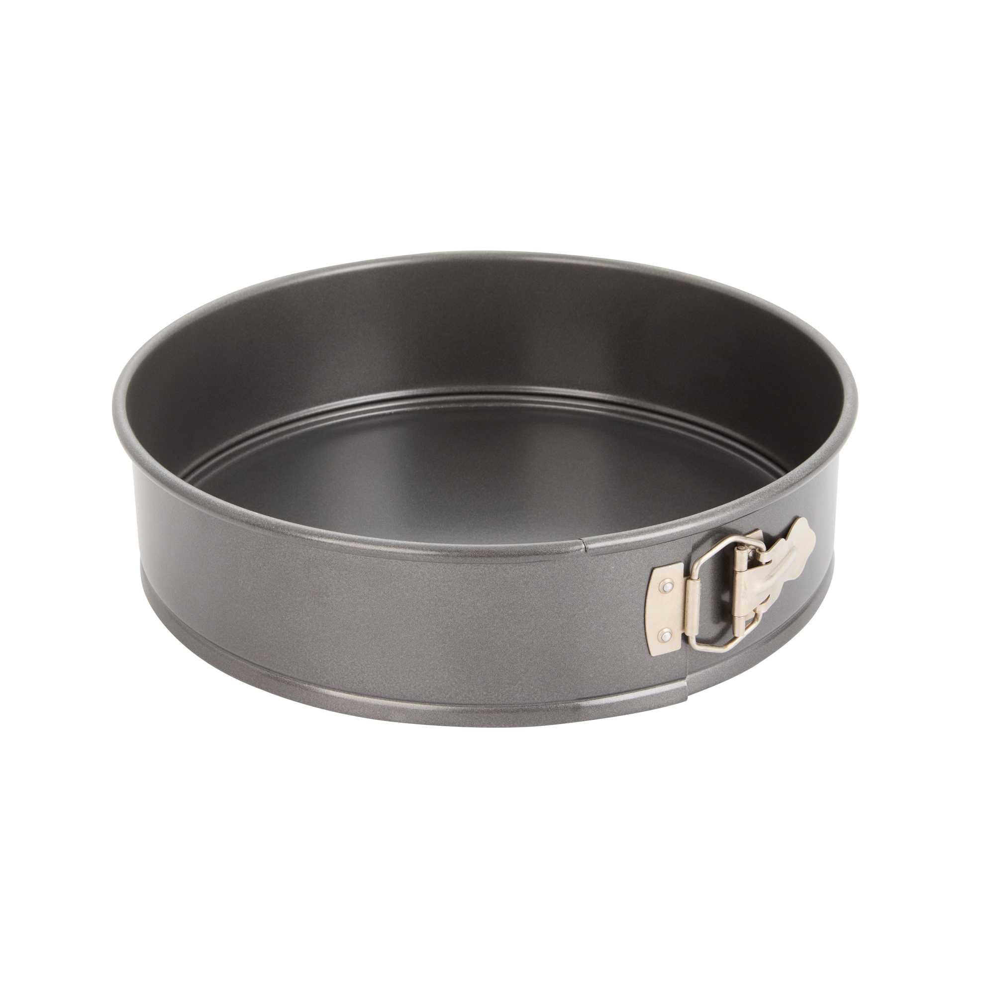 Pastry Tek Round Aluminized Steel Springfoam Cake Pan - Non-Stick - 12" × 12" × 3"- 12 count box