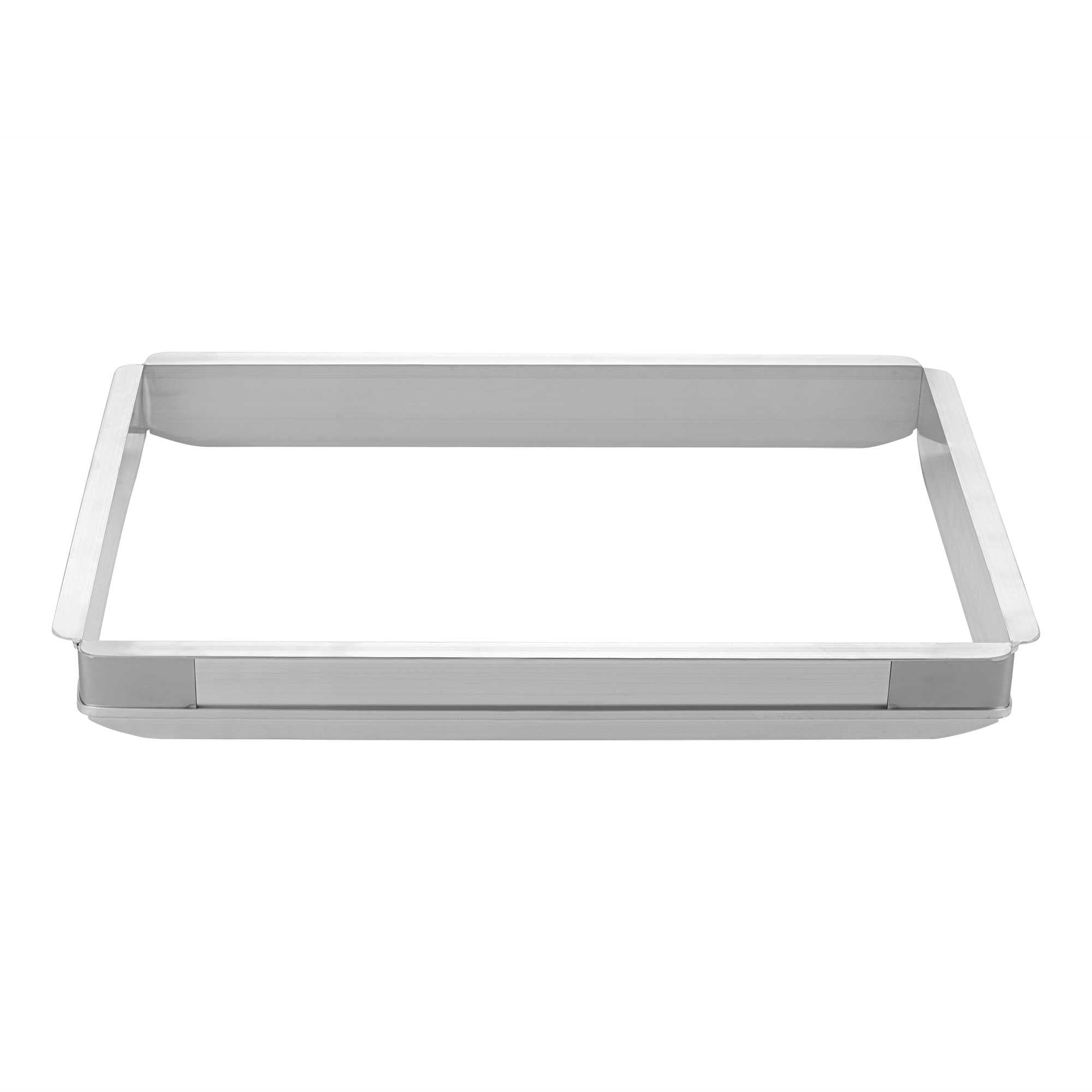 Pastry Tek Aluminum Half Size Sheet Pan Extender - 16 1/2" x 11 1/2" x 2" - 1 count box