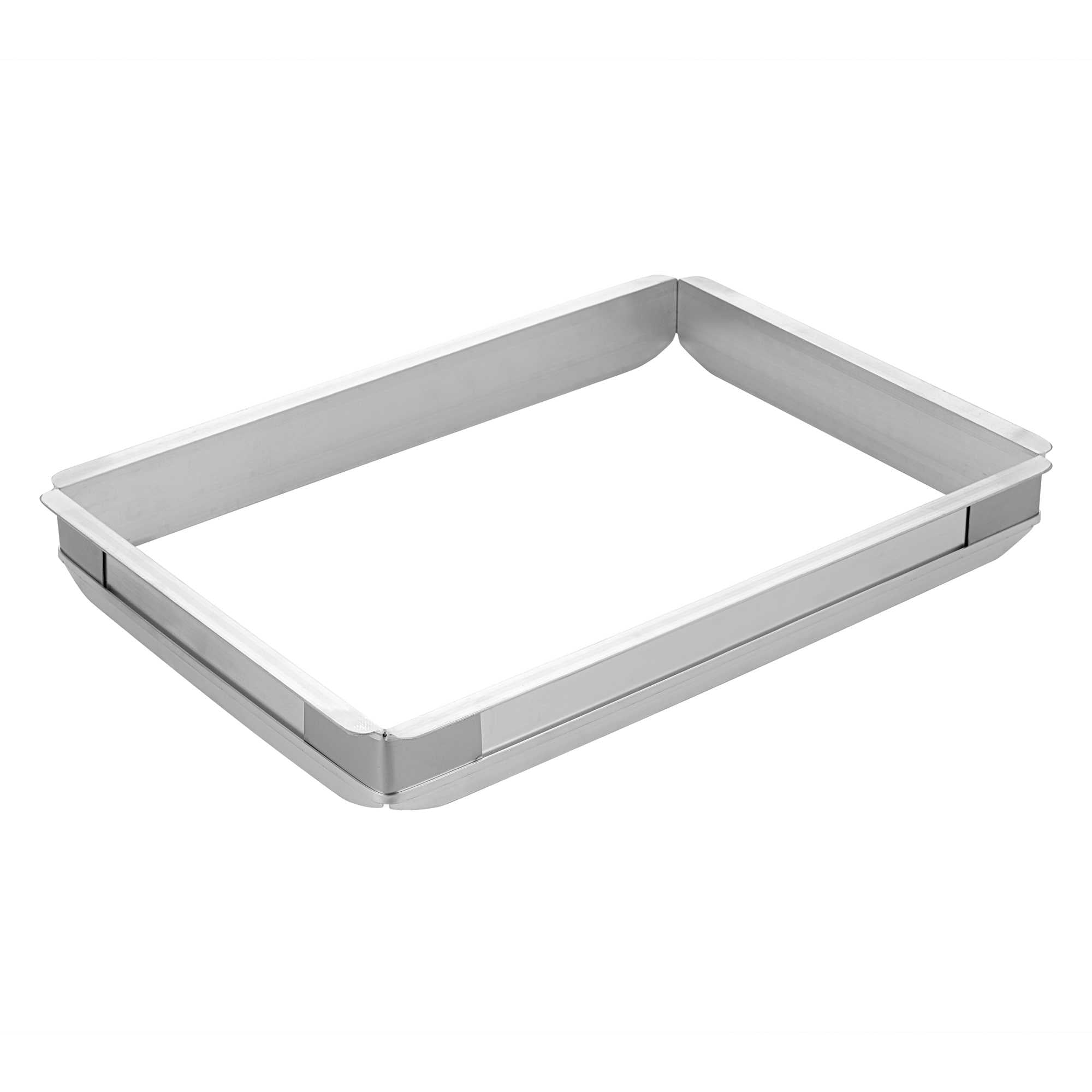 Pastry Tek Aluminum Half Size Sheet Pan Extender - 16 1/2" x 11 1/2" x 2" - 1 count box