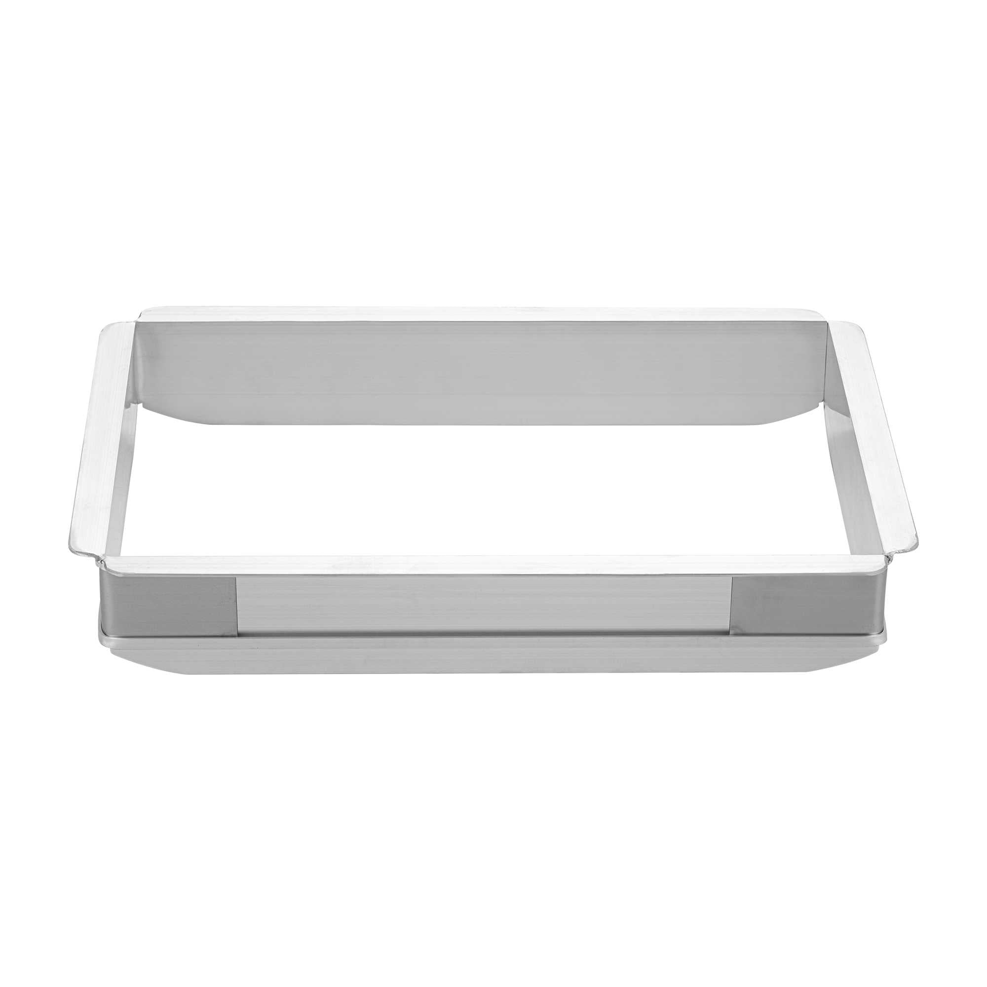 Pastry Tek Aluminum Quarter Size Sheet Pan Extender - 12" x 8 1/4" x 2" - 1 count box