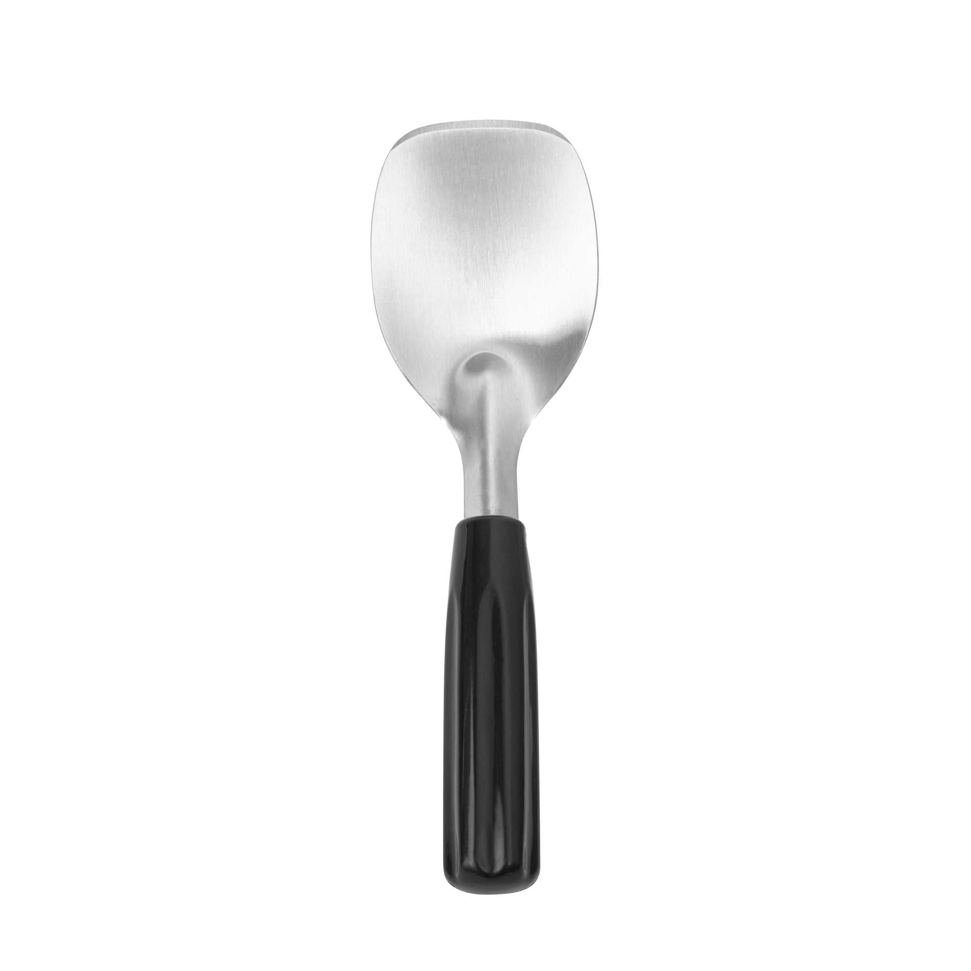 Scoop Haus Stainless Steel Ice Cream Spade - with Black Handle - 9" x 2 3/4" x 1 1/4" - 1 count box