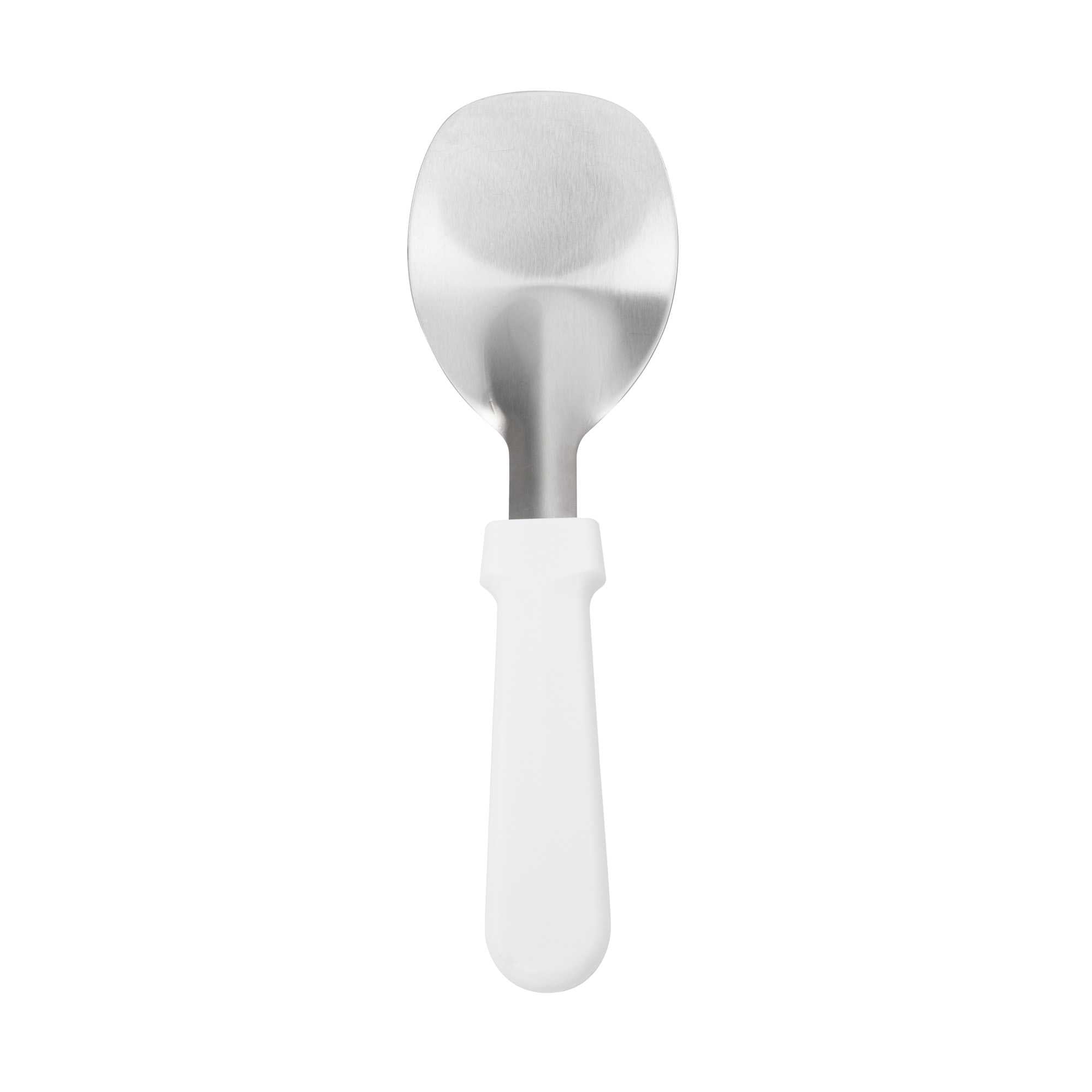 Scoop Haus Stainless Steel Ice Cream Spade - with White Handle - 10" x 3" x 1 1/4" - 1 count box