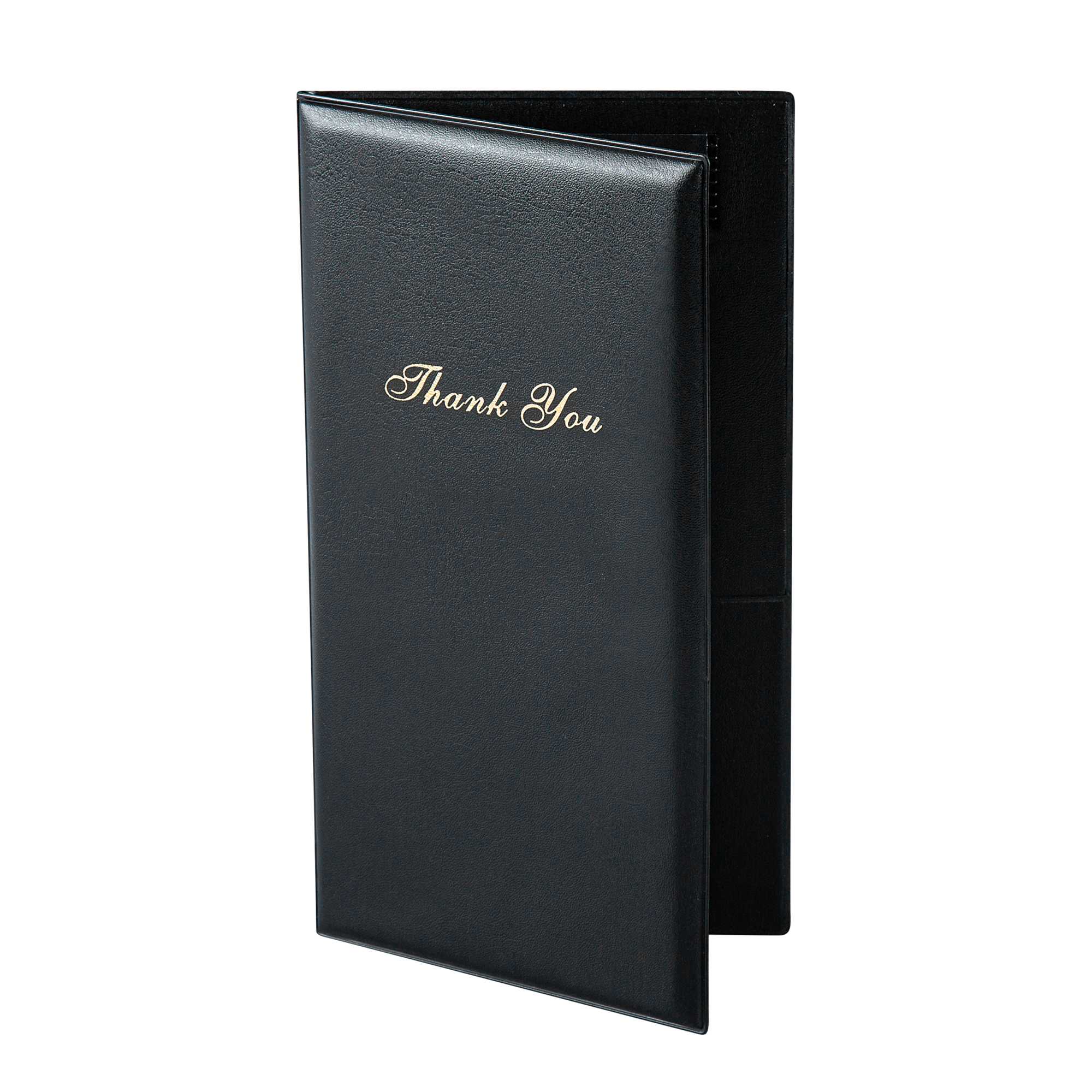 Chef 101 Black Guest Check Presenter - 10 1/4" x 5 1/2" - 1 count box