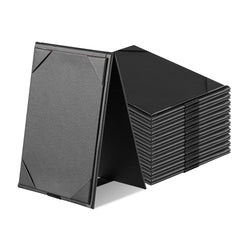 Chef 101 Black Vinyl A-Frame Table Tent - 2-View - 5