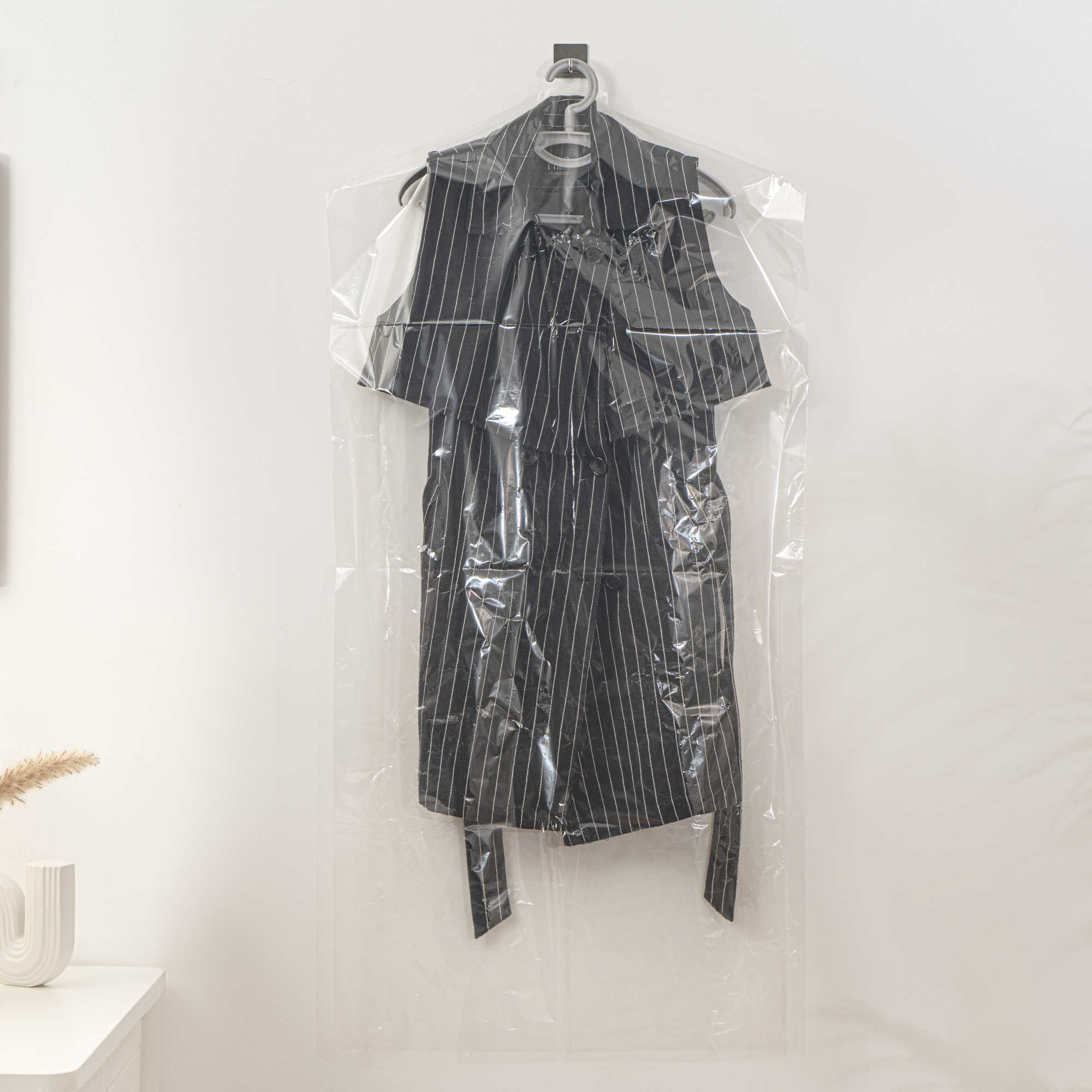 Bag Tek Clear Plastic Garment Bag - 24" x 47" - 20 count box