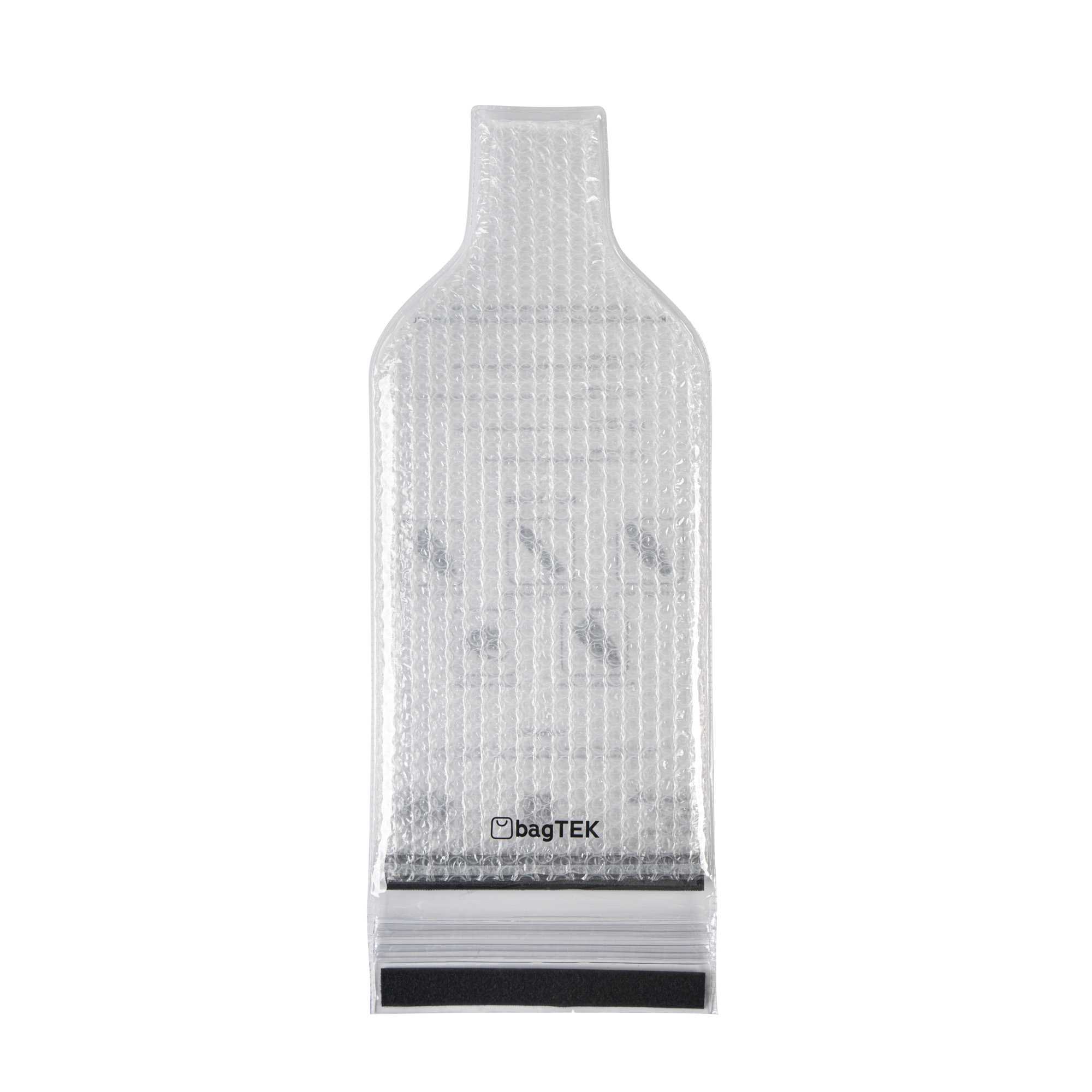 Bag Tek Clear Plastic Wine Bag - 19" x 7" - 12 count box
