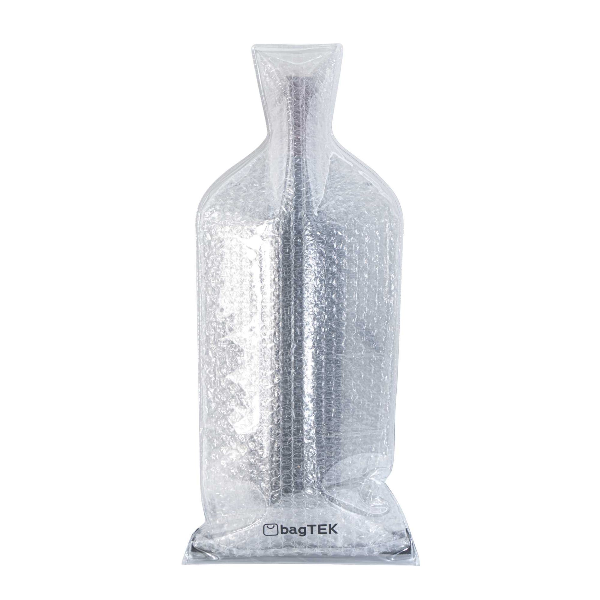 Bag Tek Clear Plastic Wine Bag - 19" x 7" - 60 count box
