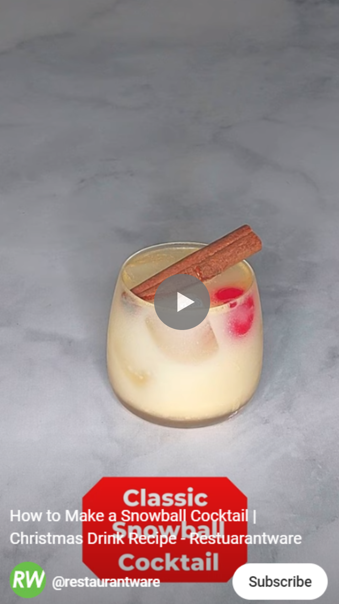 Snowball cocktail recipe