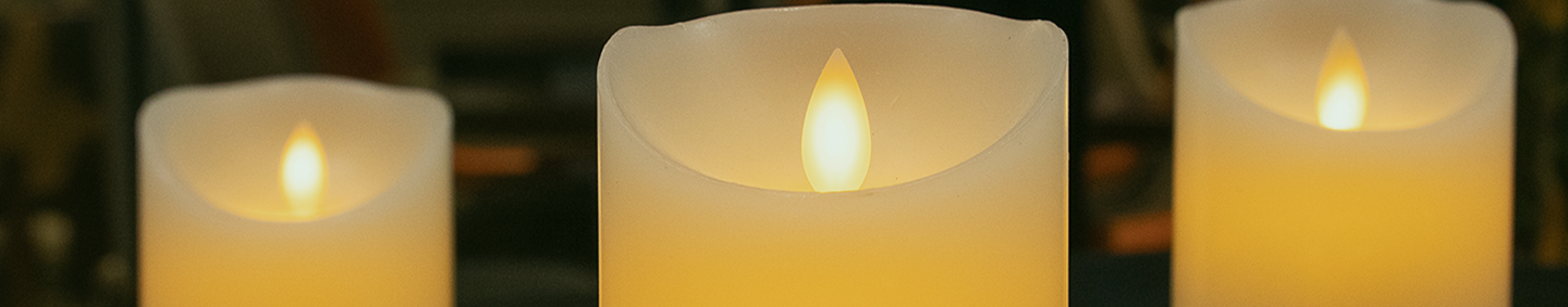 Restaurant Candles and Table Lamps