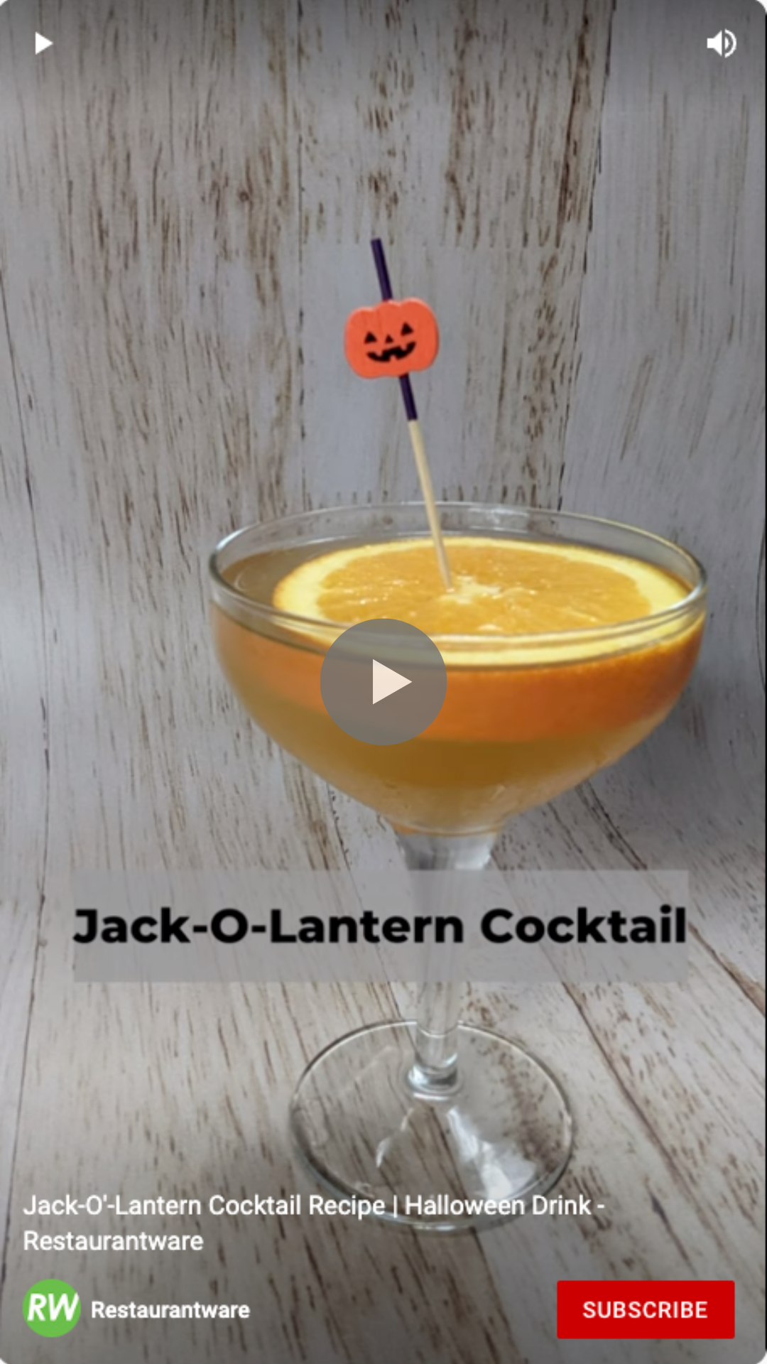 Cocktail recipe image to video